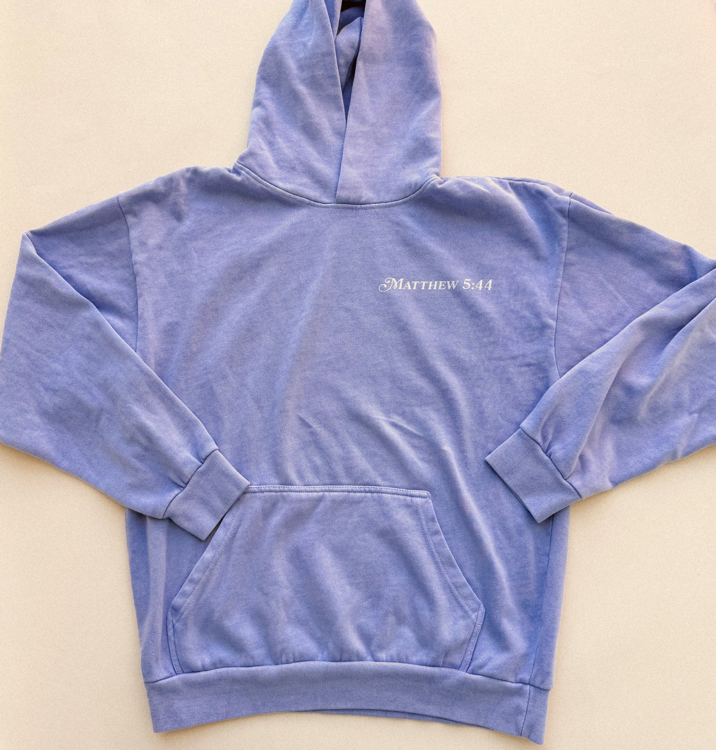 "Love Your Enemies" Arctic Blue Hoodie