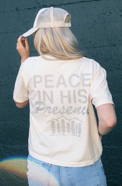 Peace In His Presence Cropped Tee
